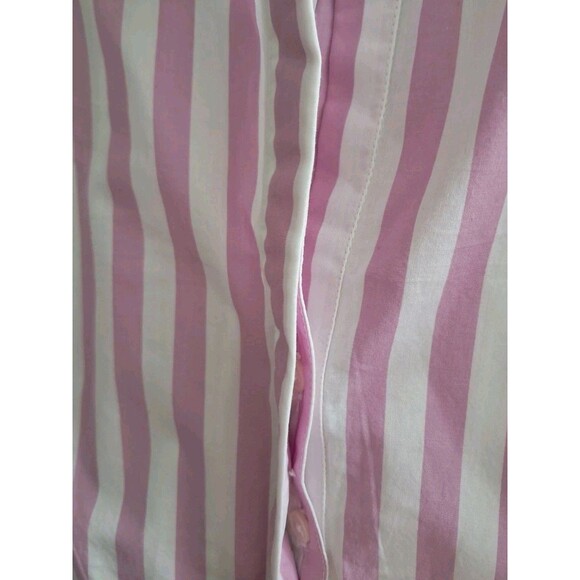 NWT J. Crew Top Women's Pink White Collared Popover Tunic Striped‎ Preppy Work - Picture 4 of 13